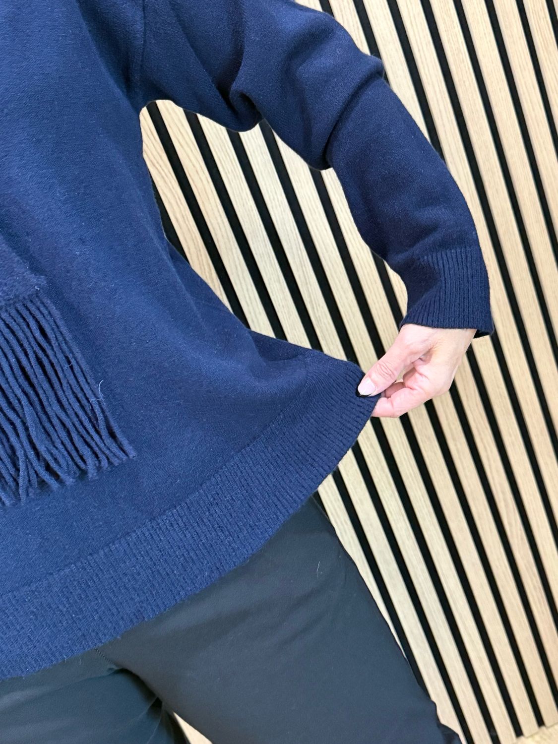Jumper And Scarf Set - Navy