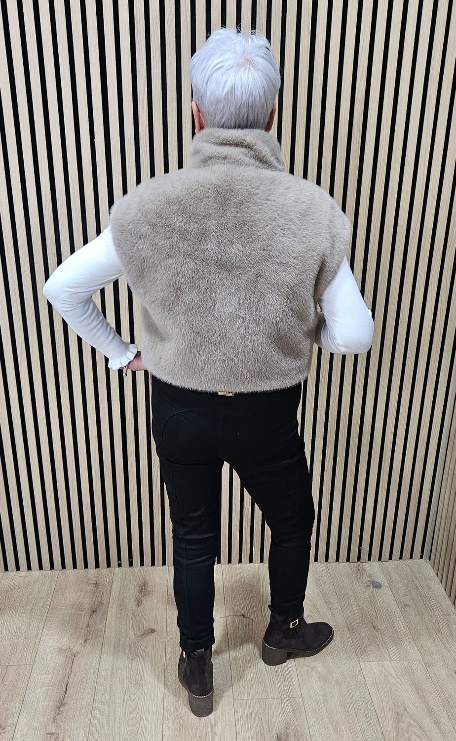 Reversible Faux-Fur &amp; Quilted Jacket