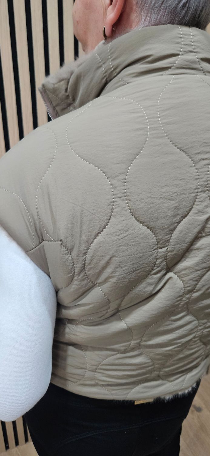 Reversible Faux-Fur &amp; Quilted Jacket