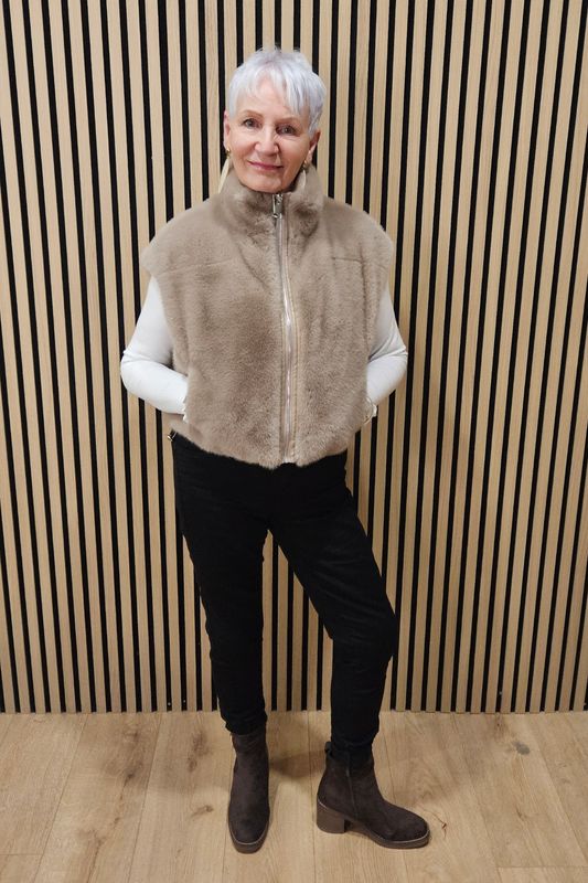 Reversible Faux-Fur &amp; Quilted Jacket