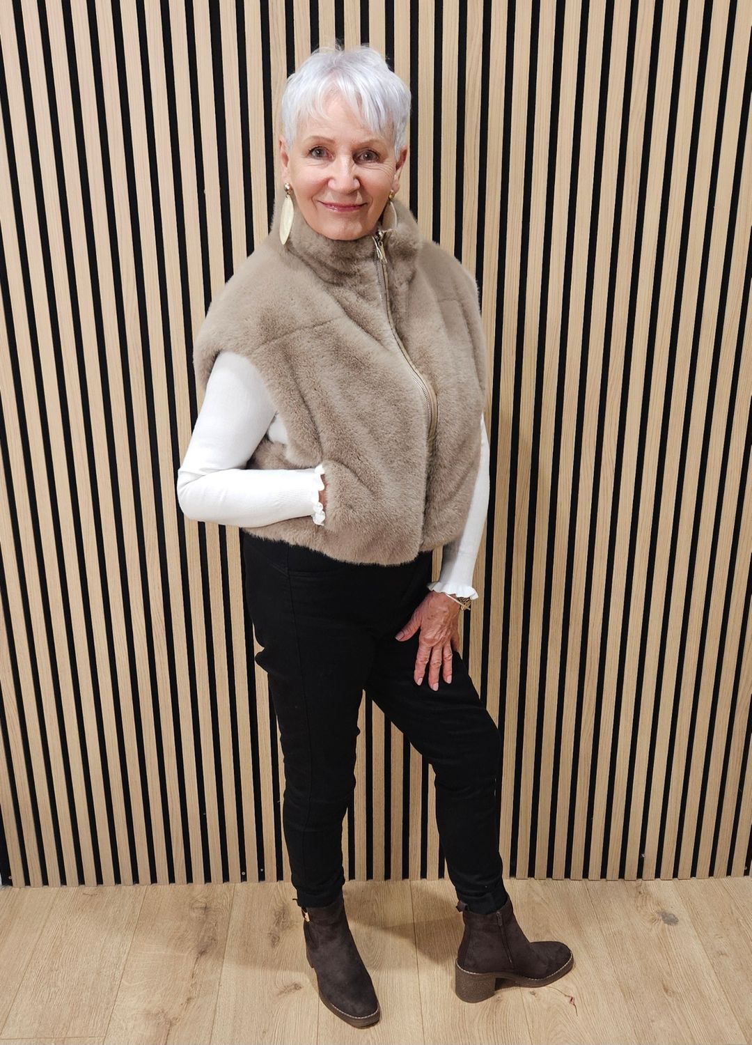 Reversible Faux-Fur &amp; Quilted Jacket