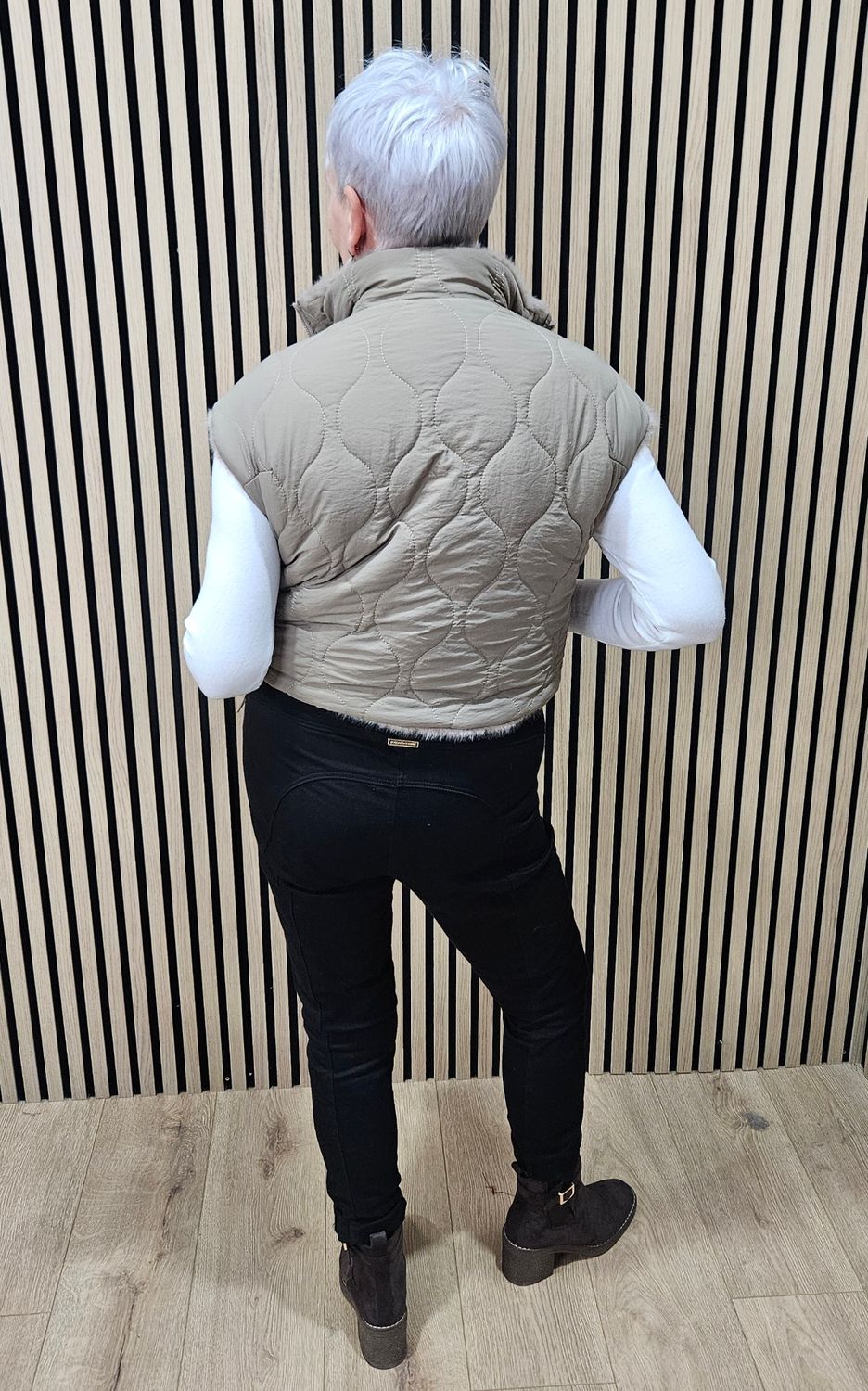 Reversible Faux-Fur &amp; Quilted Jacket