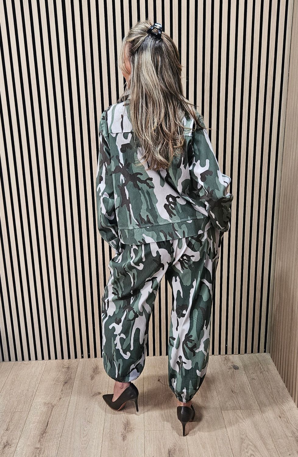 Camouflage Cotton Two-Piece Set
