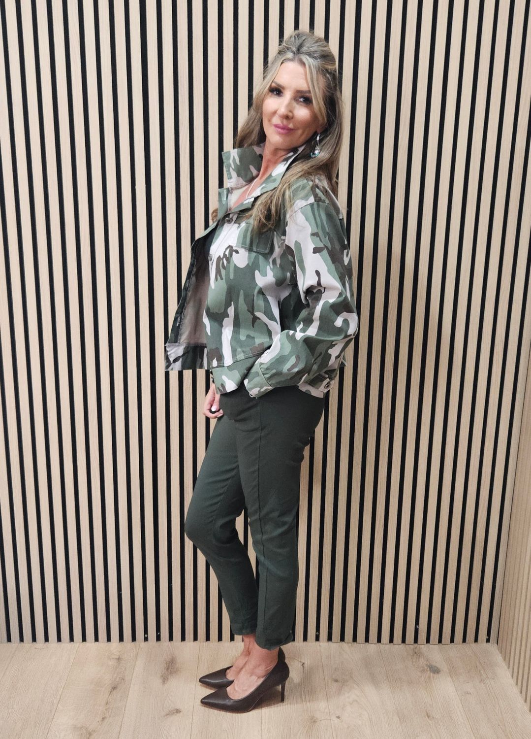 Camouflage Cotton Two-Piece Set
