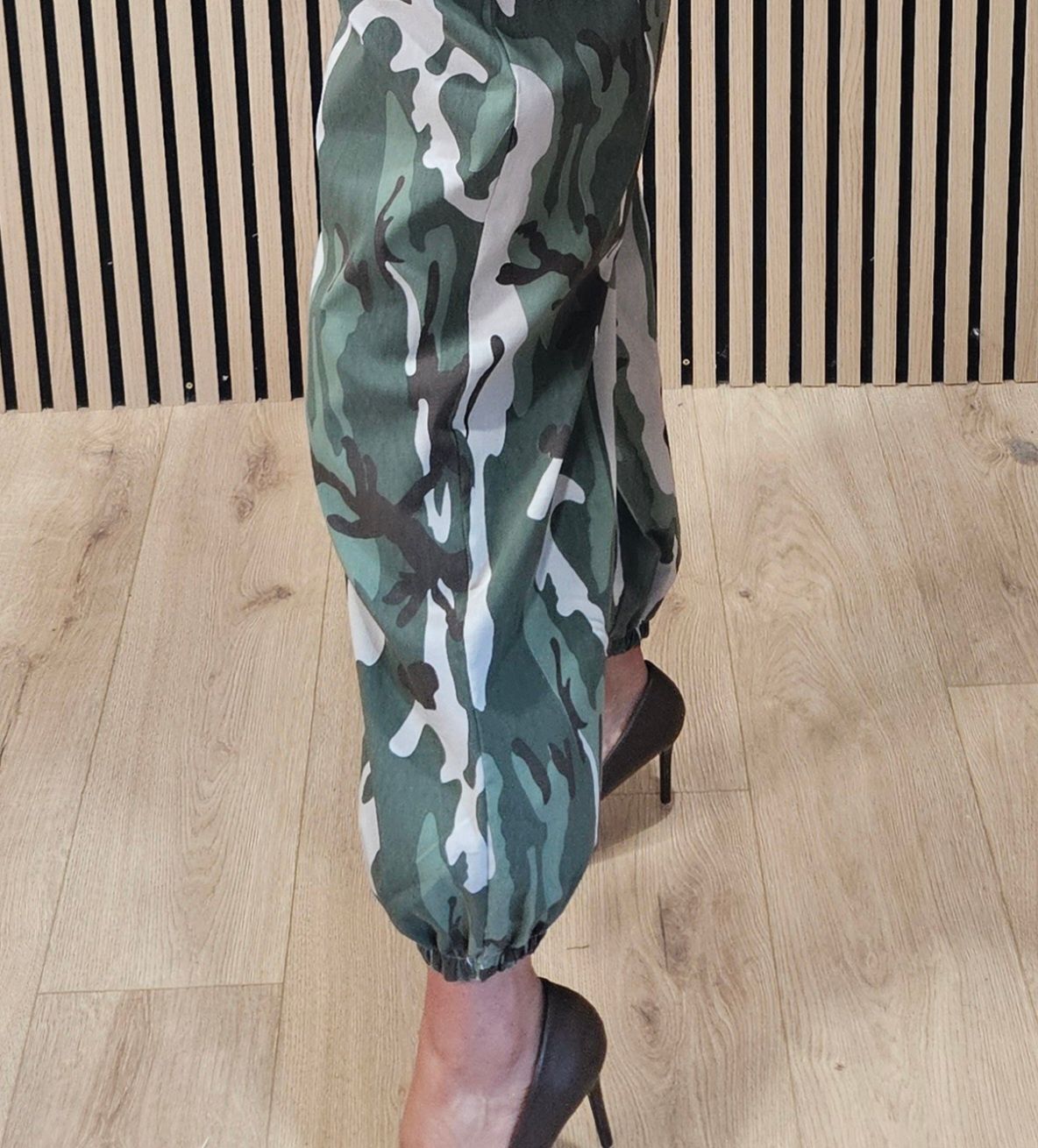 Camouflage Cotton Two-Piece Set