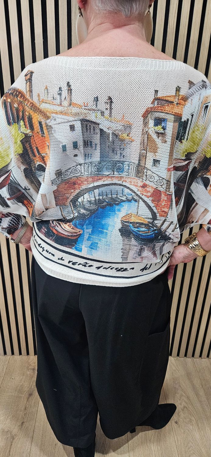 Côte d’Azur Style Batwing Jumper