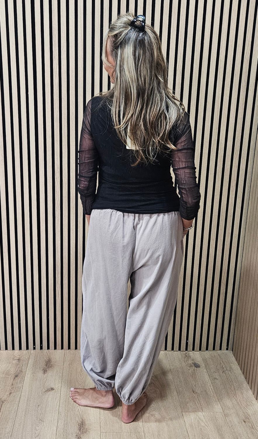 Needlecord Harem Trousers