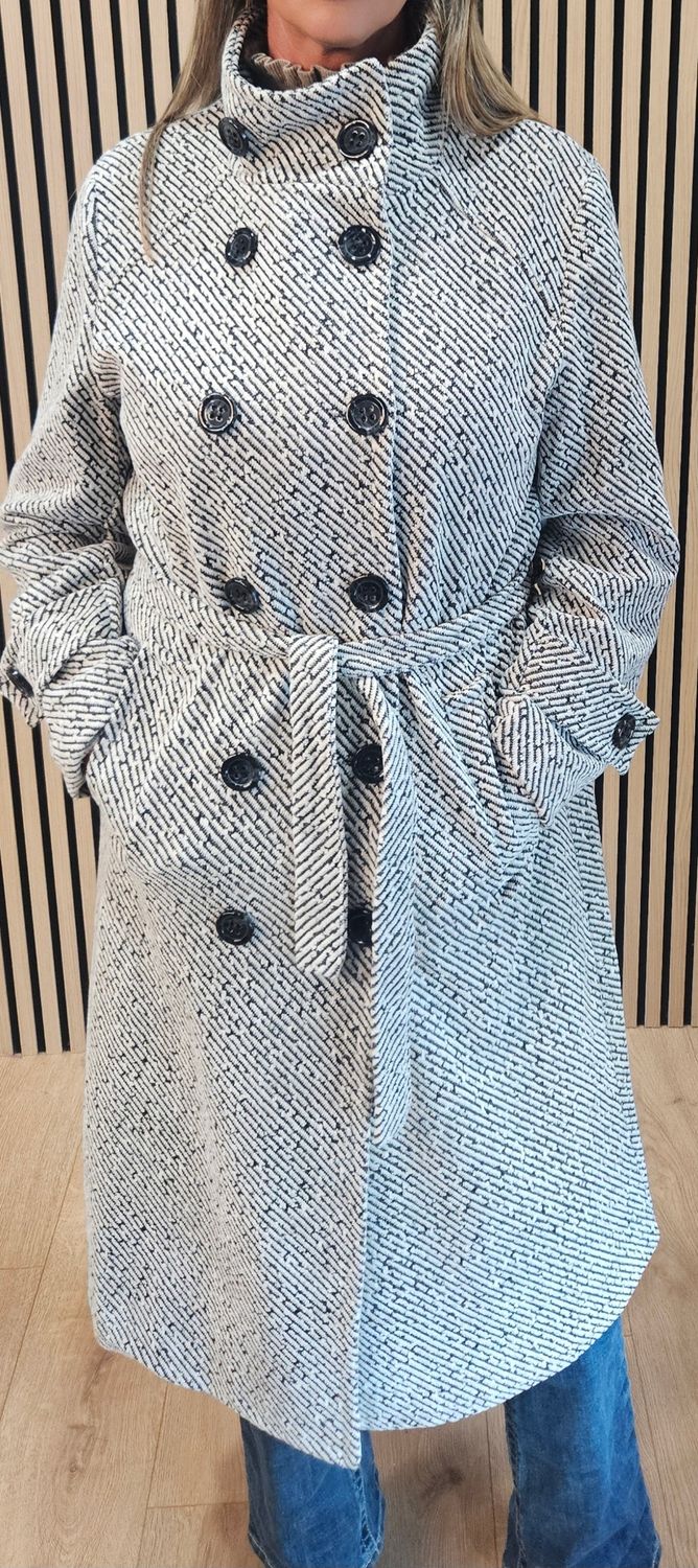 Textured Longline Coat
