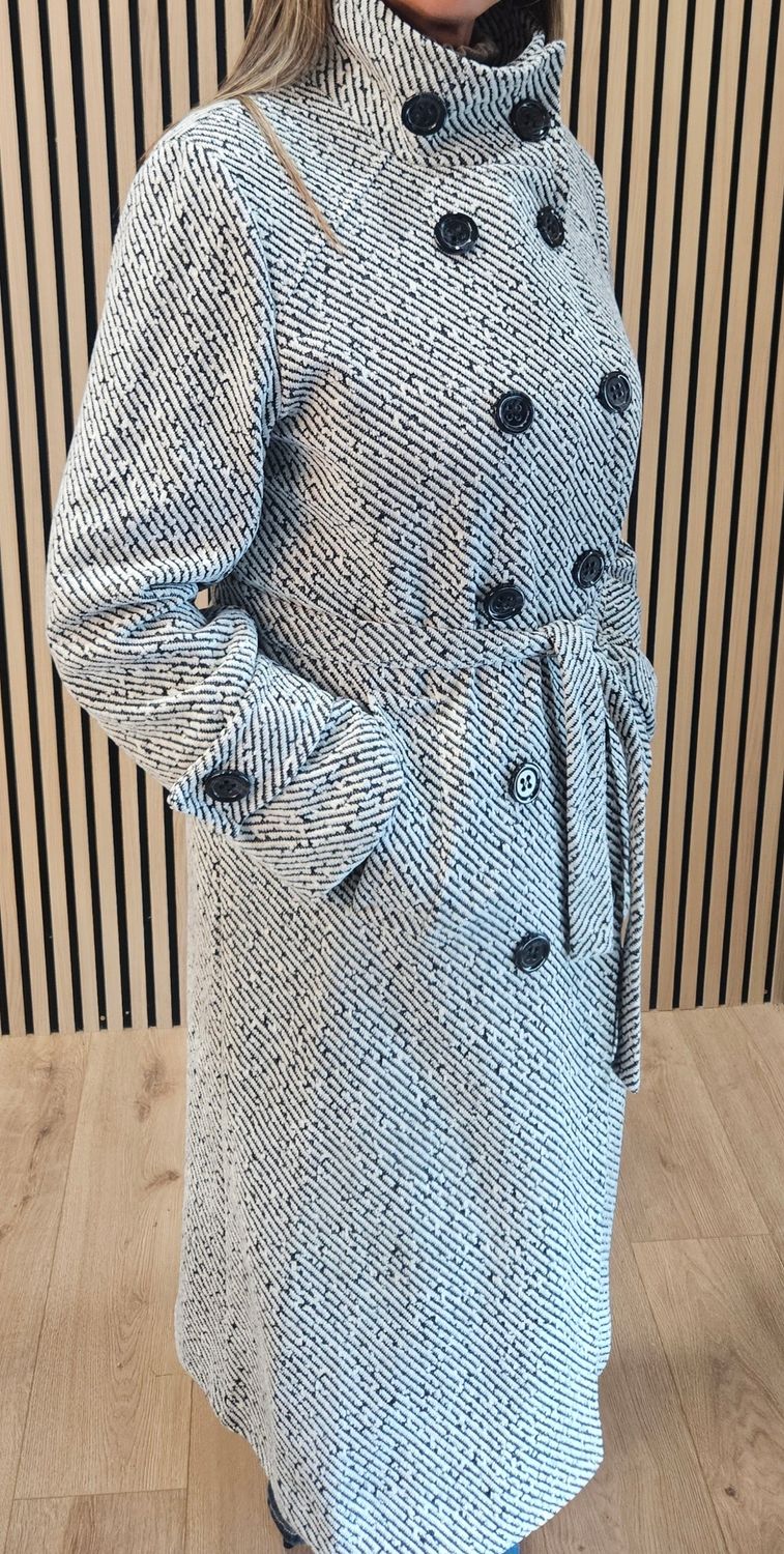 Textured Longline Coat