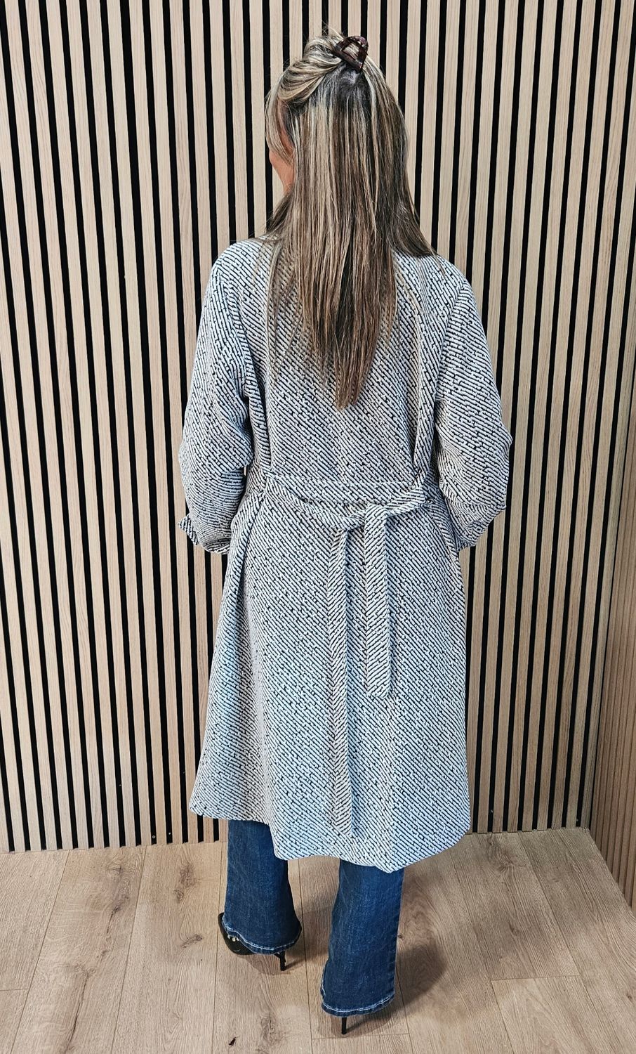 Textured Longline Coat