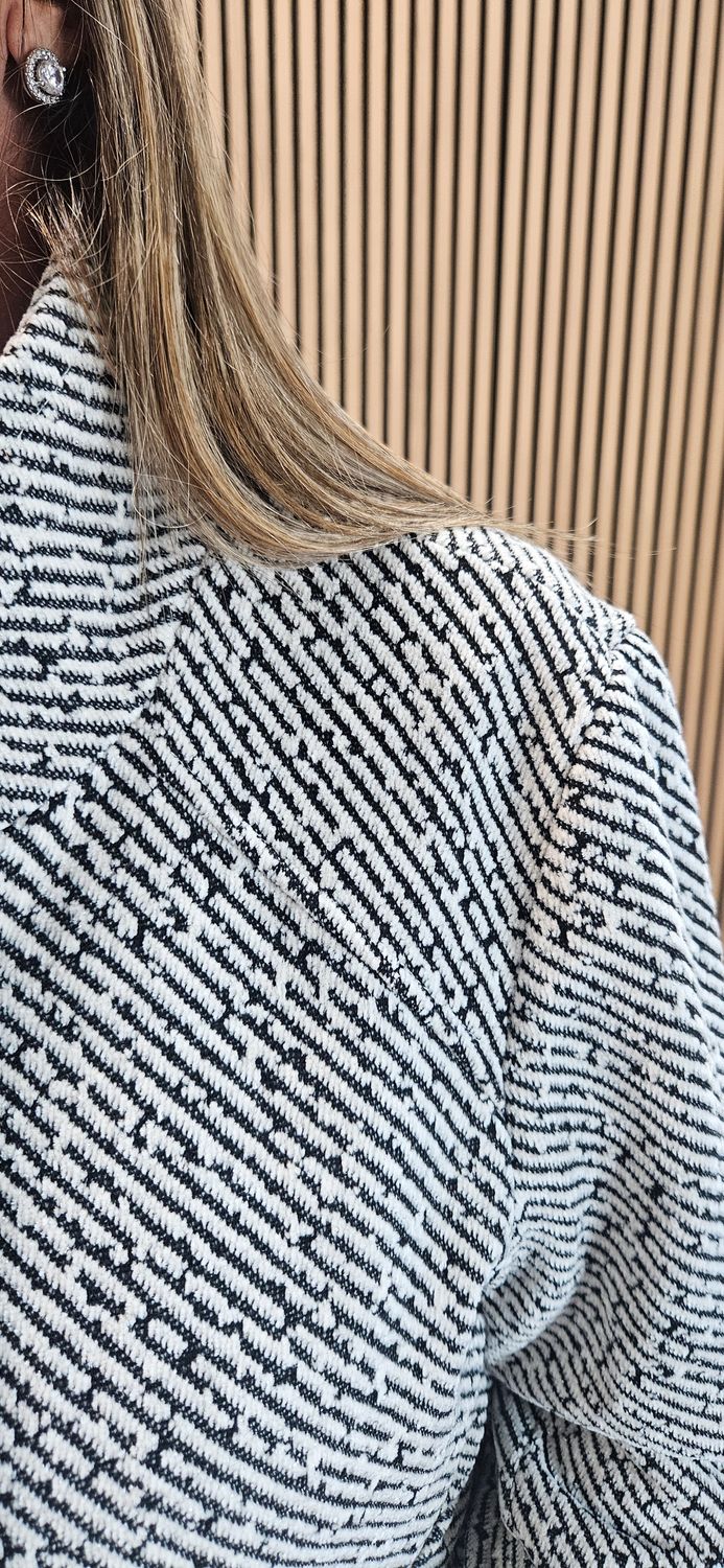 Textured Longline Coat