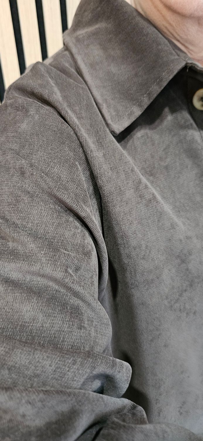 Relaxed Button-Through Two-Piece Suit - Chocolate 