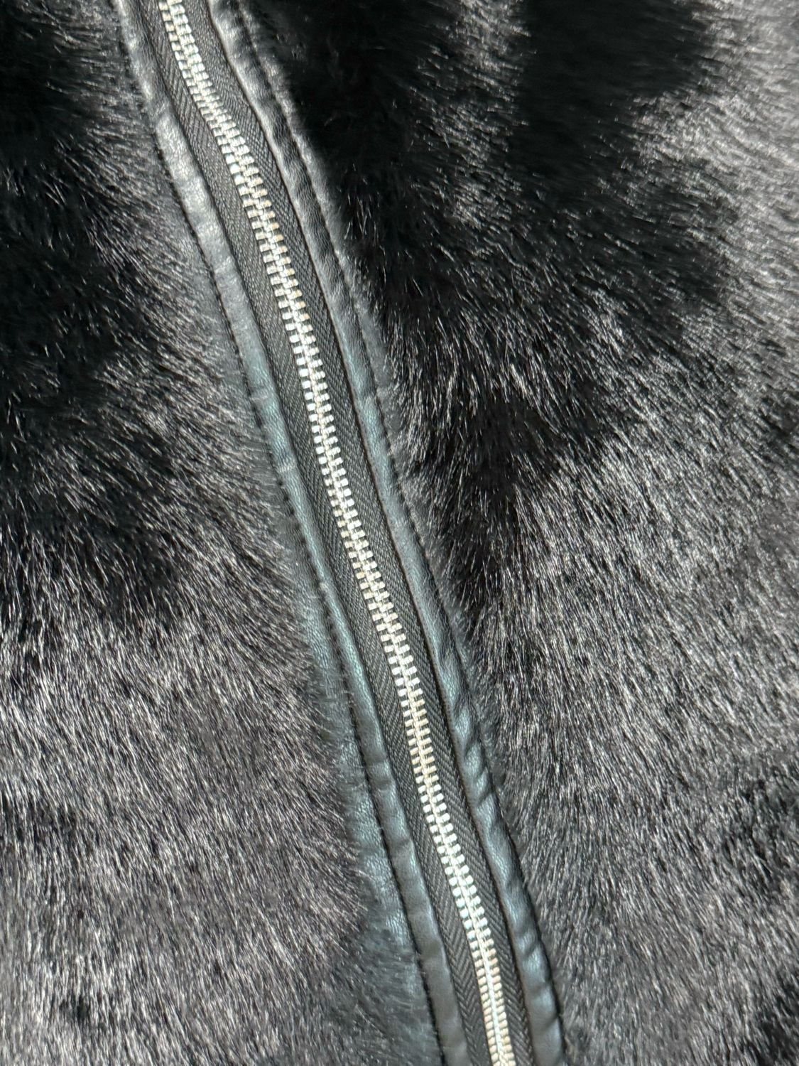 Reversible Faux Fur Gilet - Black