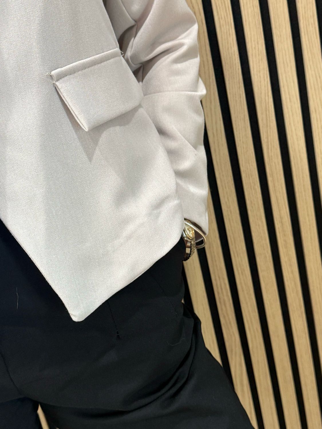 Classic Button Detail Tailored Jacket - Stone