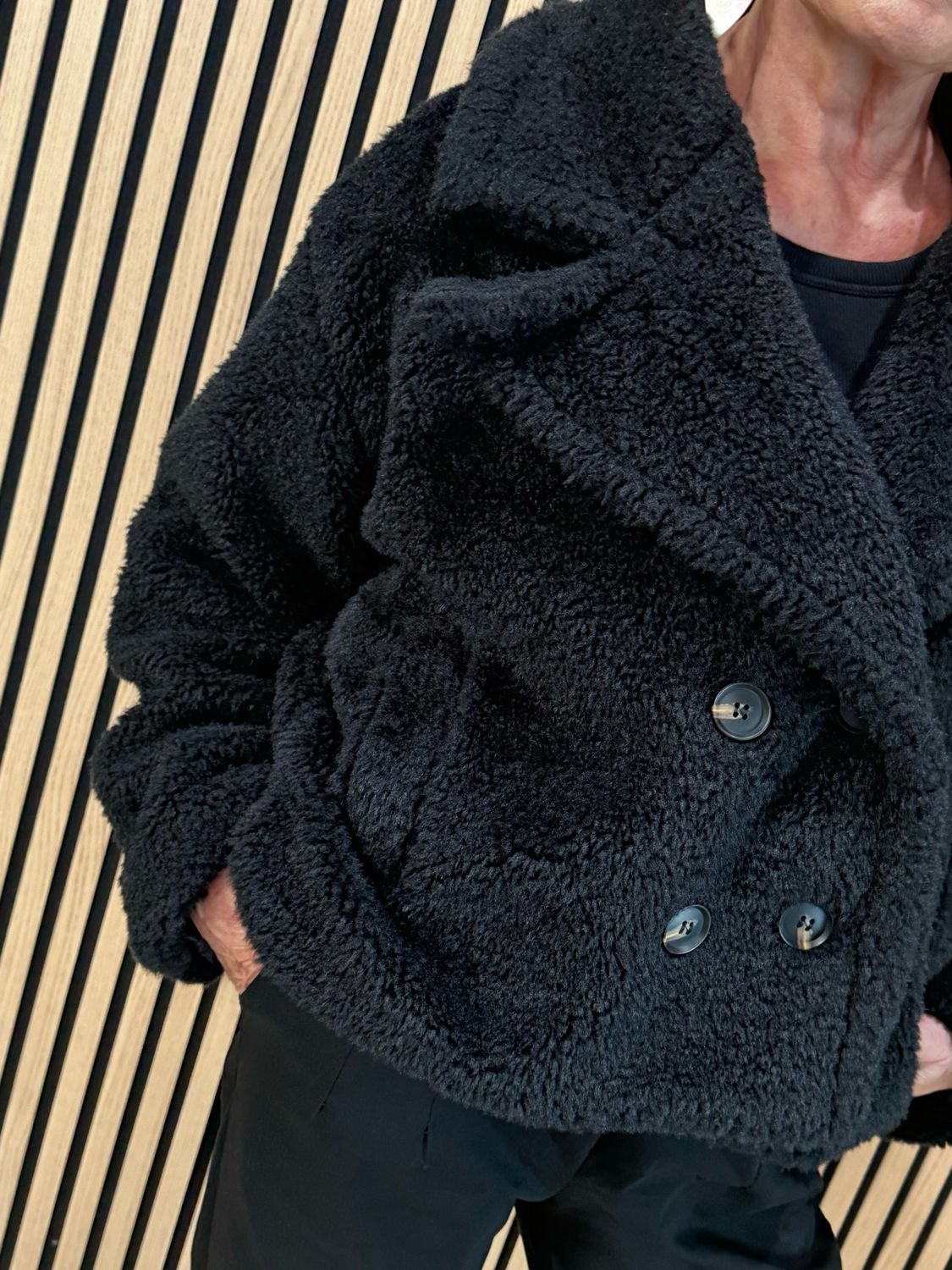 Teddy Borg Double Breasted Jacket - Black