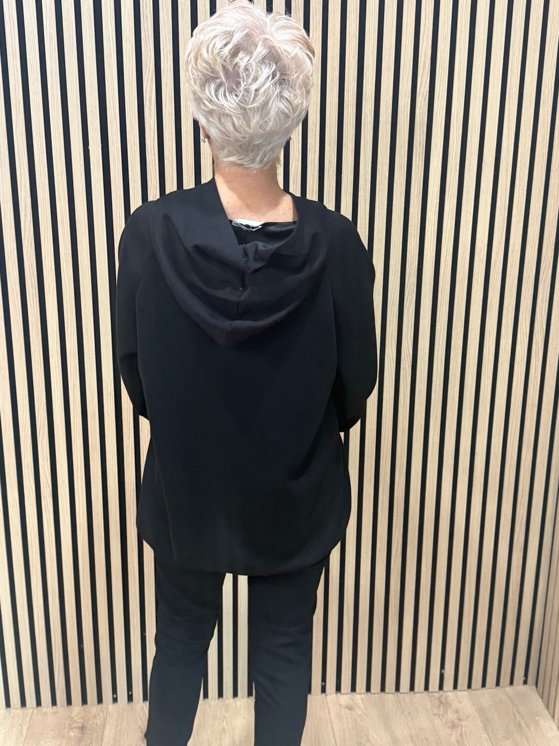 Soft Touch Relax Fit Hoodie - Black