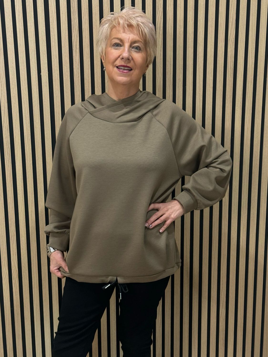 Soft Touch Relax Fit Hoodie - Taupe