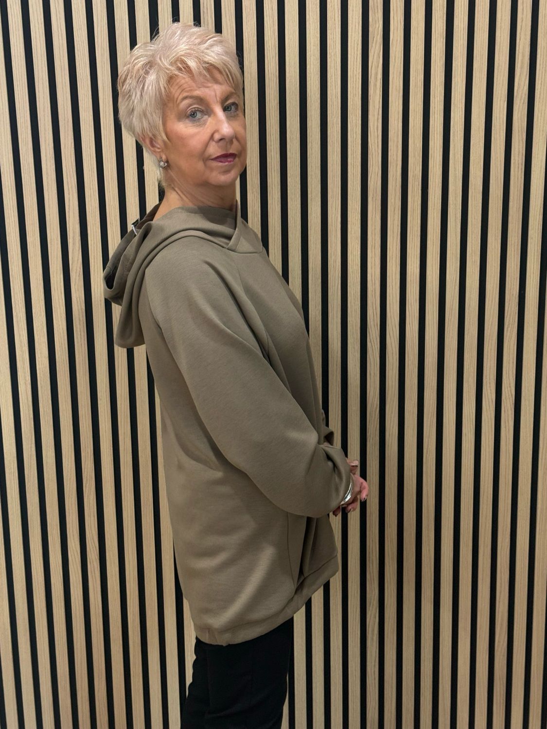 Soft Touch Relax Fit Hoodie - Taupe