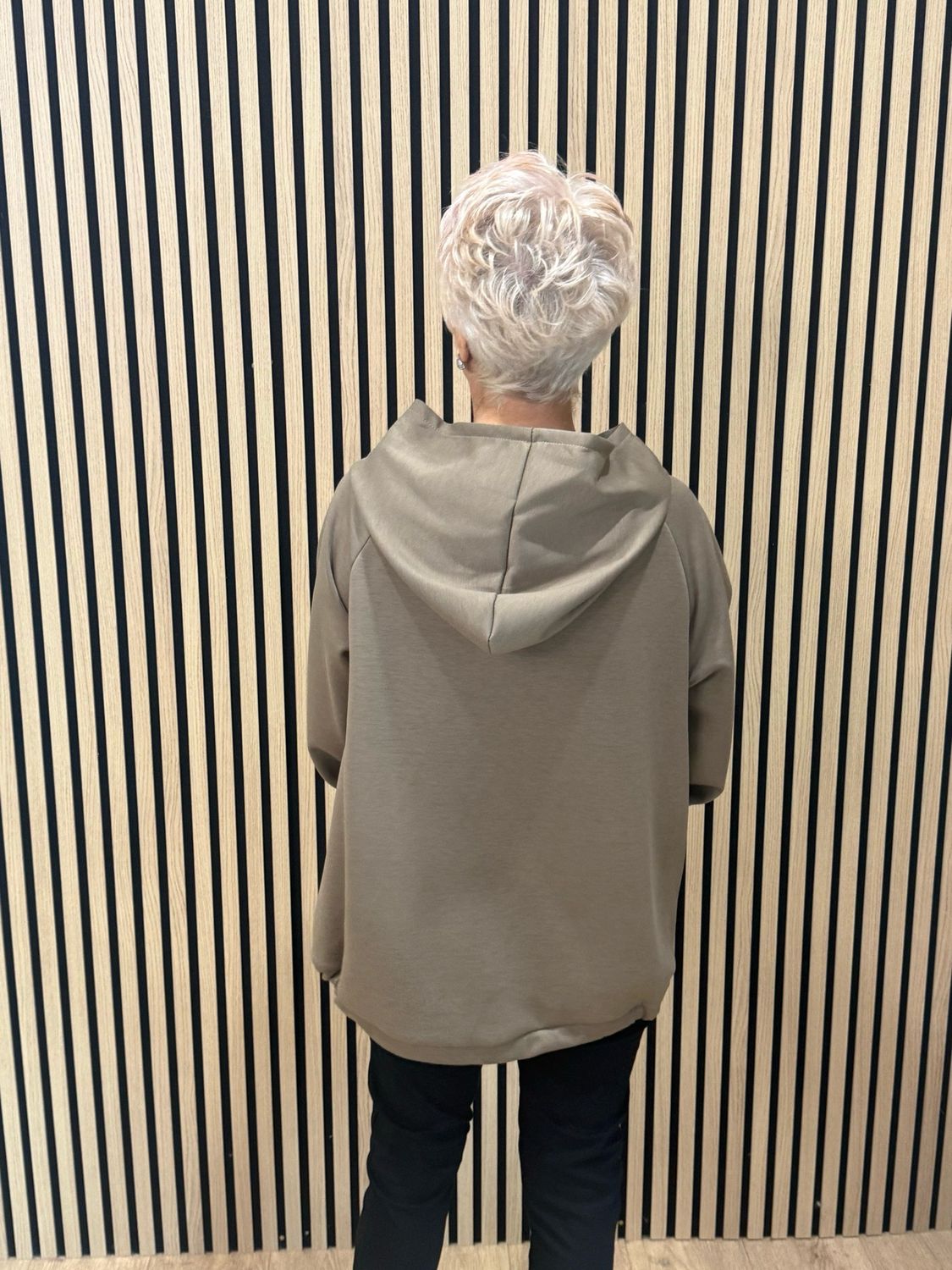 Soft Touch Relax Fit Hoodie - Taupe