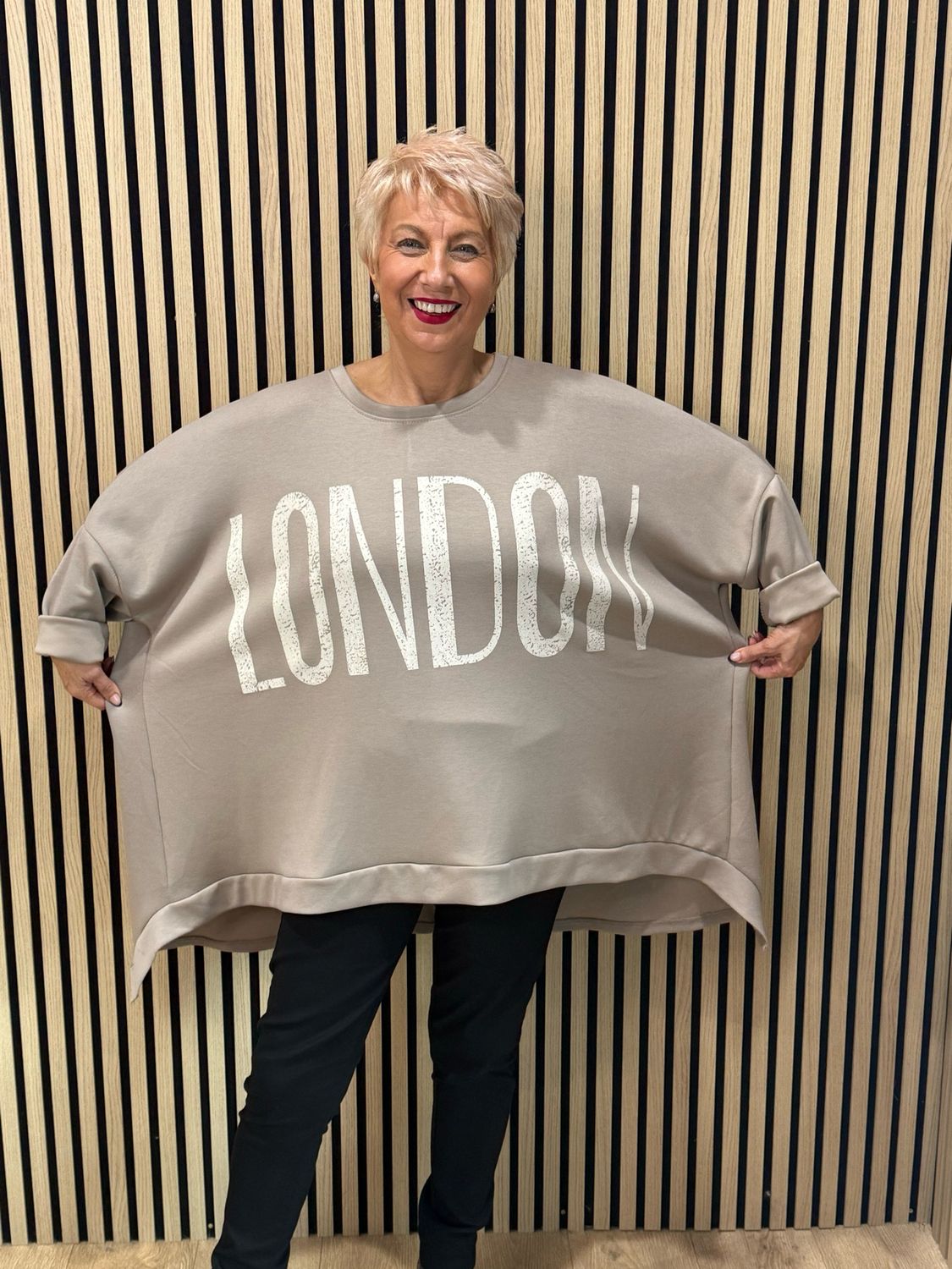 London Oversized Sweatshirt - Taupe