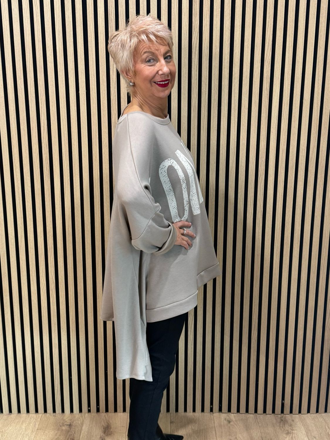 London Oversized Sweatshirt - Taupe