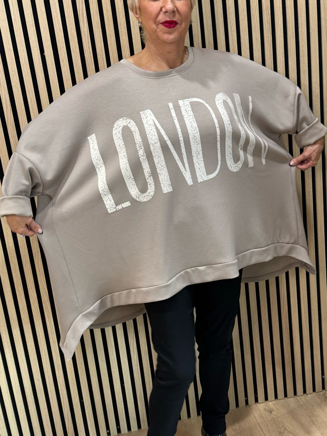 London Oversized Sweatshirt - Taupe