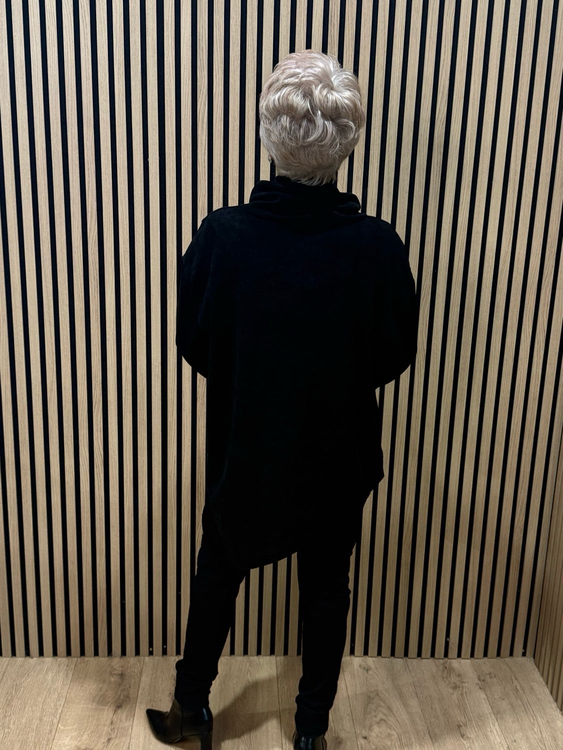Asymmetric Zip Detail Jumper - Black