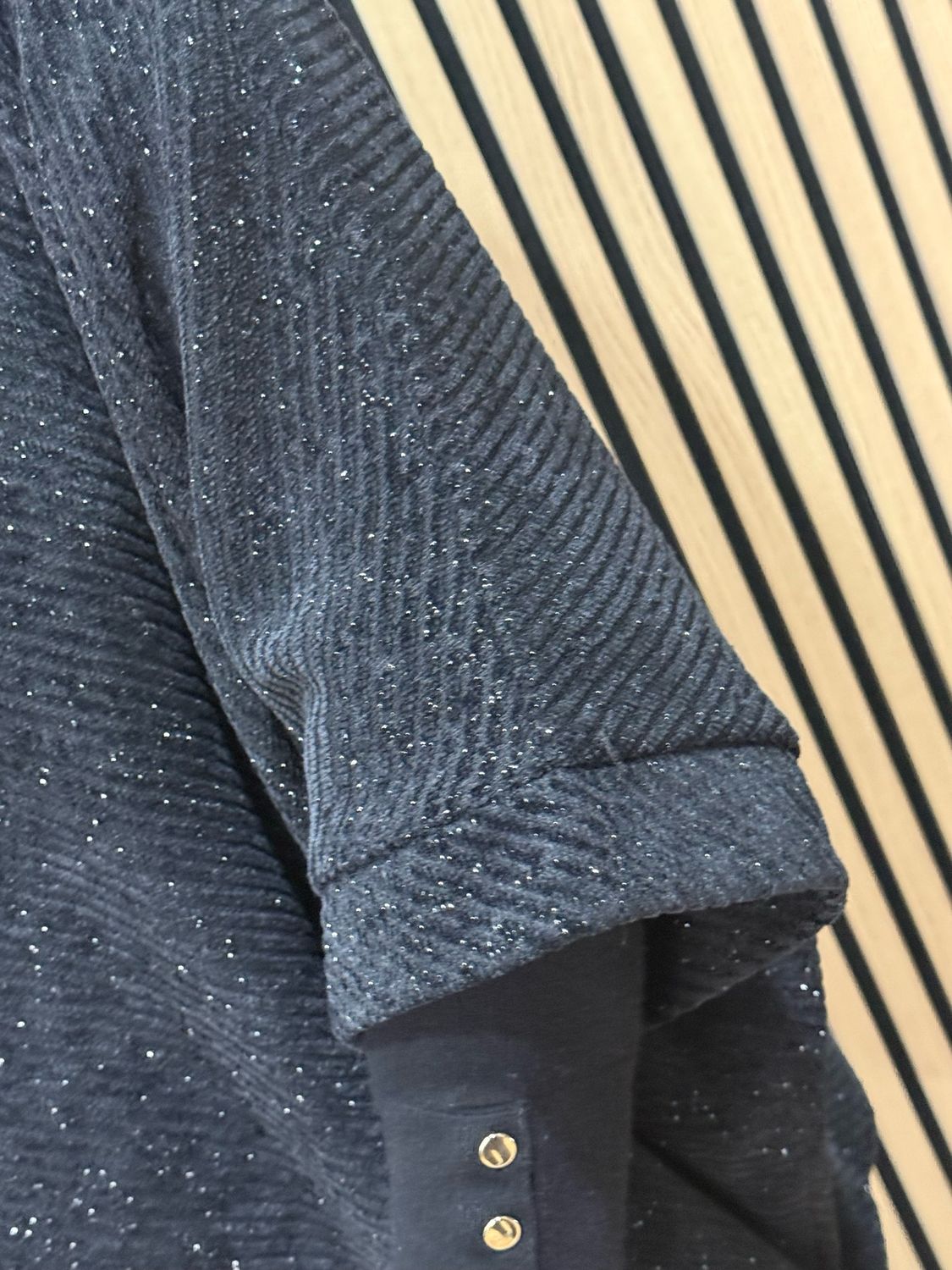 Sparkle Brooch Detail Jacket - Black