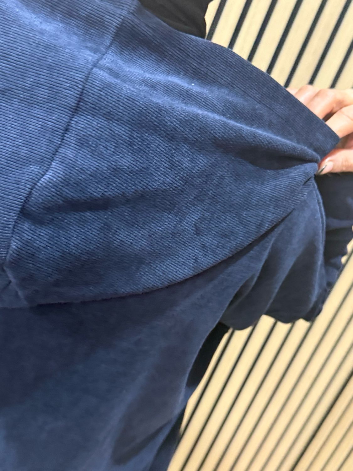 Oversized Hope Detail Zip-Up Hooded Jumper - Navy