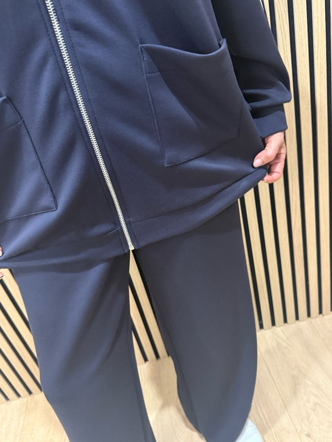 Sporty Stripe Co-Ord Set - Navy