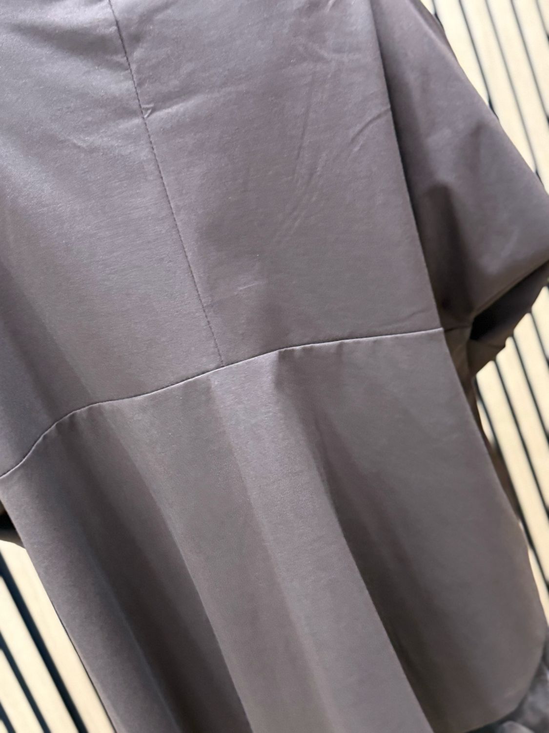 Oversized Cowl Neck Pocket Top - Chocolate