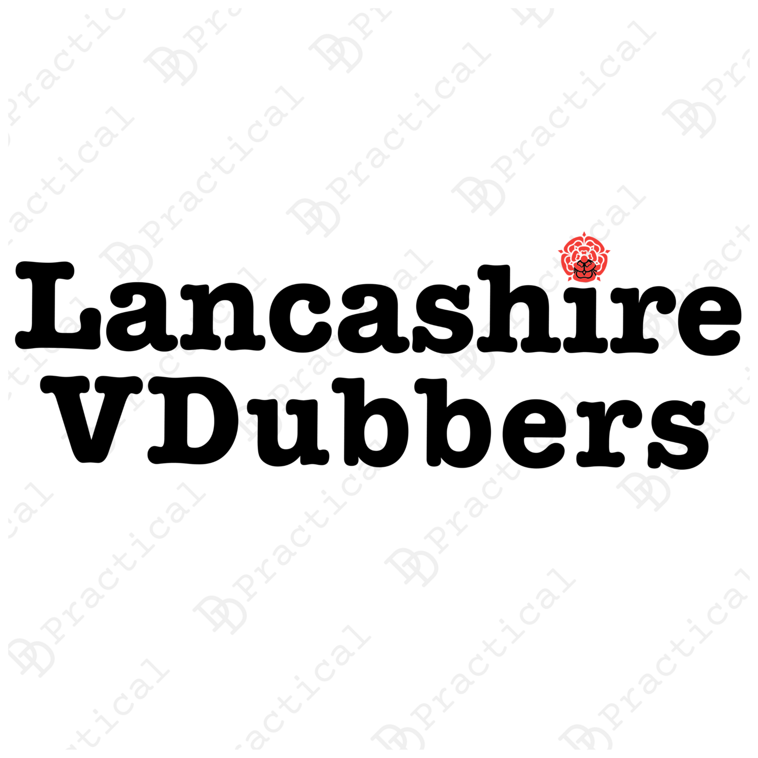 Lancashire VDubbers Rear Window Stickers