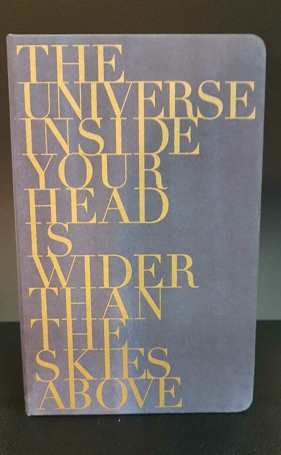 Notizbuch Tintenblau "The universe..."