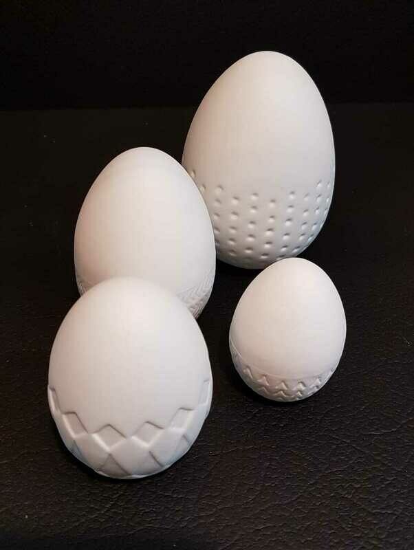 Porzellaneier, 4er-Set