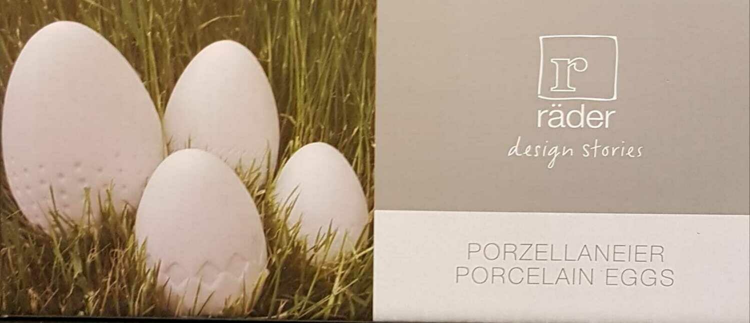 Porzellaneier, 4er-Set