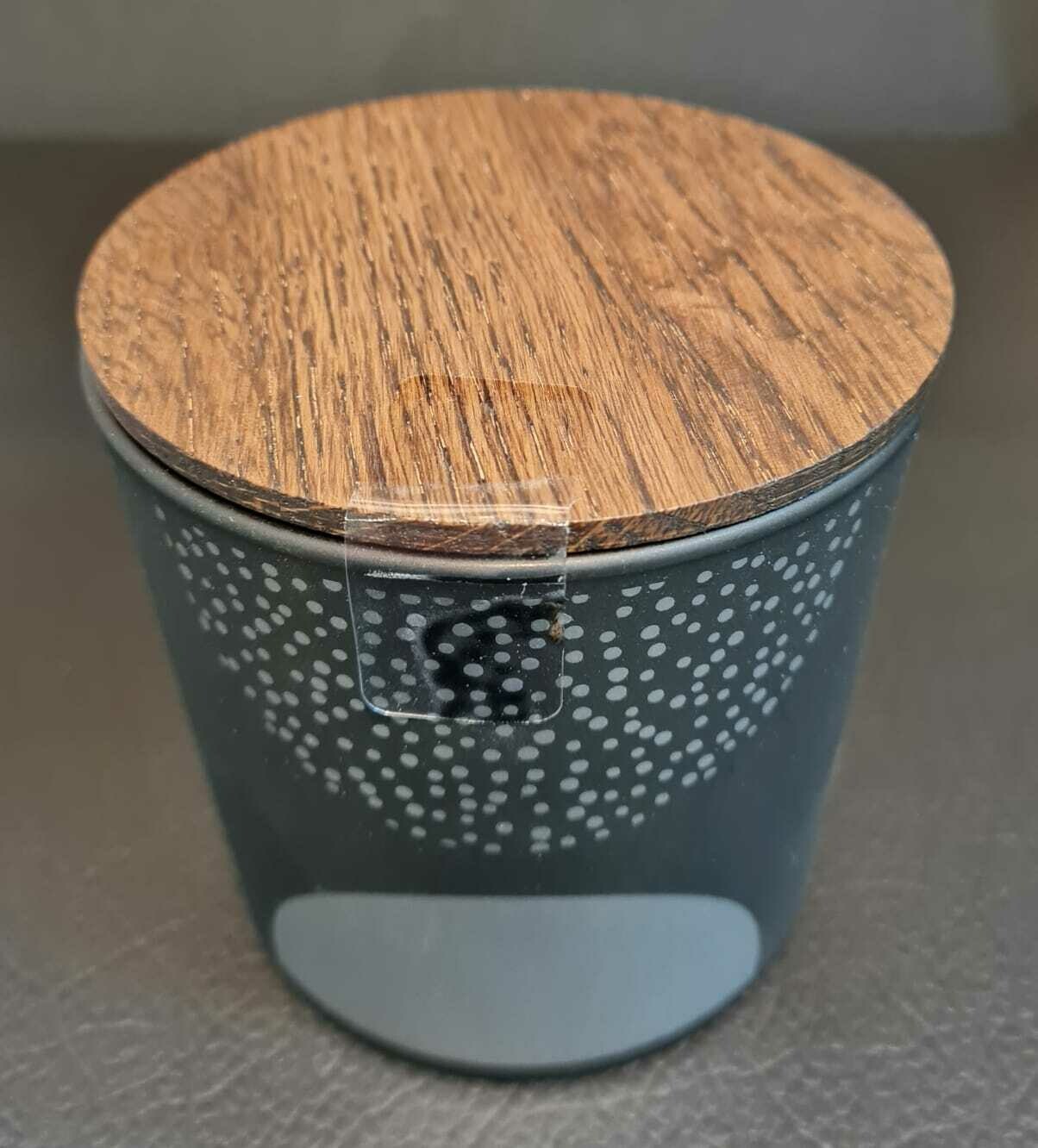 Duftkerze "Halbkreise", schwarz, groß - räder-Design