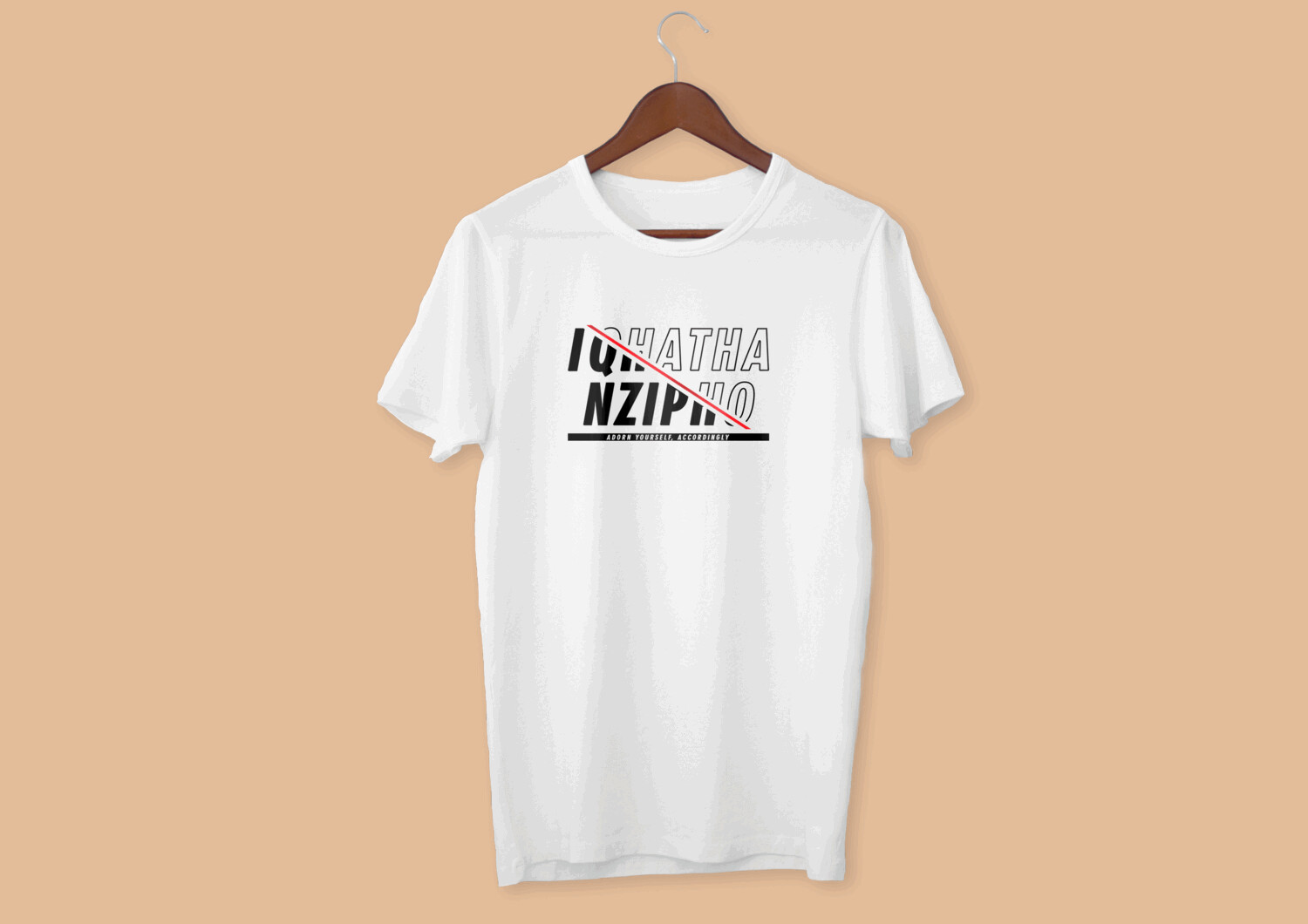 IQN Red-slash T-shirt