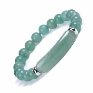 Green Aventurine Beaded Stretch  Bracelet