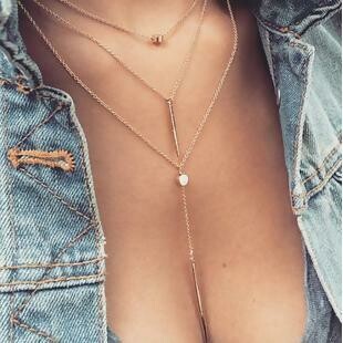 Three layered necklace