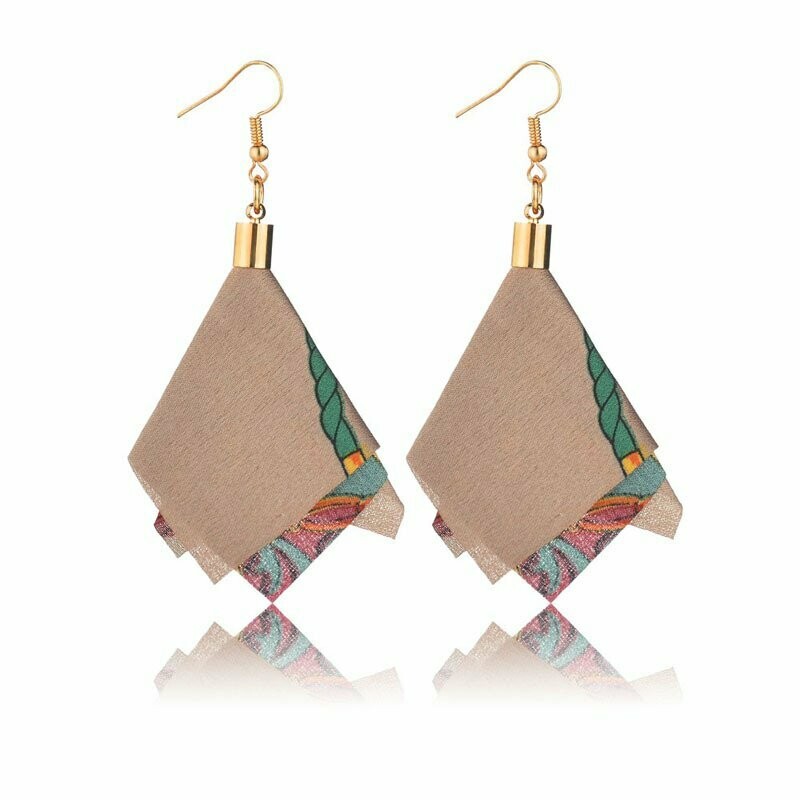 Chiffon Multi colour Earrings
