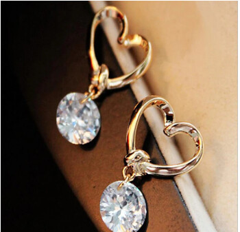 Heart Drop Earring