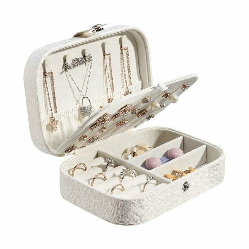 White Jewellery Storage Case