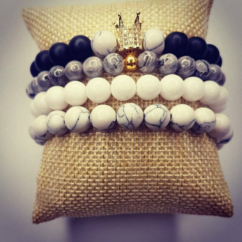 Majestic Beaded Bracelet Stack
