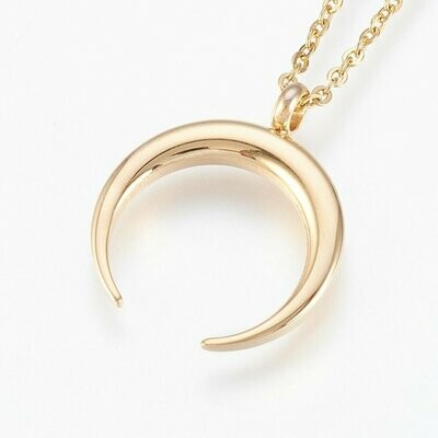 Stainless steel Moon/Crescent Necklace