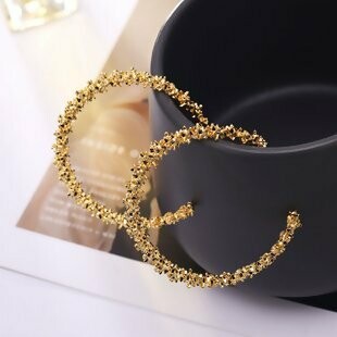 Gold Edge Hoops