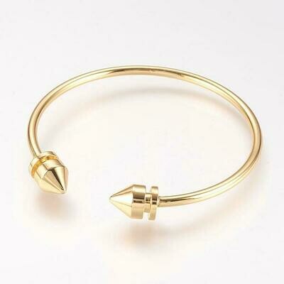 Nova 18K Gold Plated Cuff Bangle/Bracelet