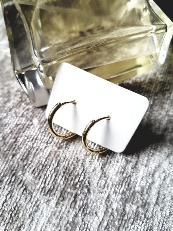 Gold hoop  huggie