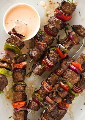 BBQ Beef Kebabs x 12