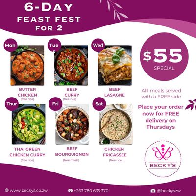 6-Day Feast Fest for 2