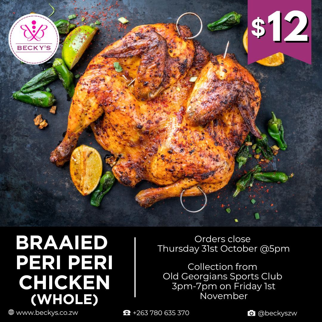 Braaied Peri Peri Chicken